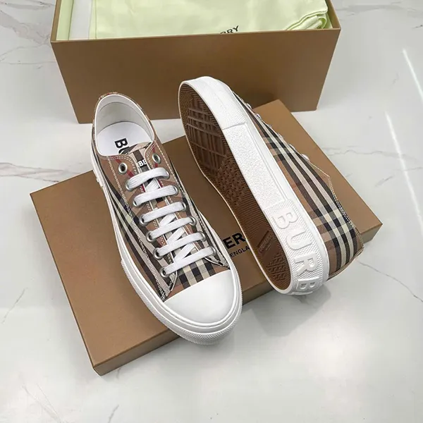 Giày Sneaker Burberry Vintage Check Màu Nâu Size 39 - Giày - Vua Hàng Hiệu