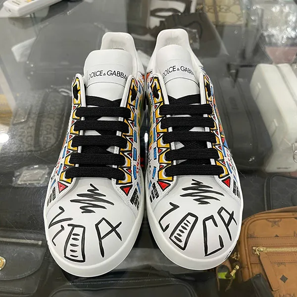 Giày Sneaker Nam Dolce & Gabbana D&G CK1544AL398 Màu Trắng Size 39.5
