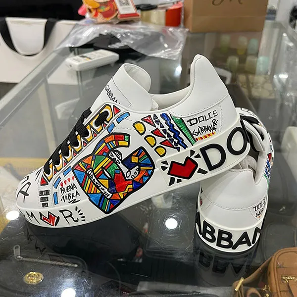 Giày Sneaker Nam Dolce & Gabbana D&G CK1544AL398 Màu Trắng Size 39.5