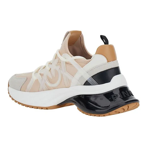 Giày Sneaker Nữ Pinko Ariel Multicolor With Love Birds Detail In Tech Fabric Màu Nude Size 38 - Giày - Vua Hàng Hiệu