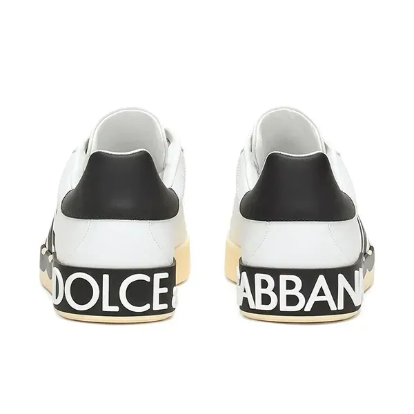 Giày Sneakers Nam Dolce & Gabbana D&G Portofino Nappa Leather CS1772 AC330 89697 Màu Trắng Size 39