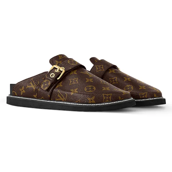 Giày Sục Louis Vuitton LV Cosy Flat Comfort Clog 1AAW6O Màu Nâu Size 36 D-PT