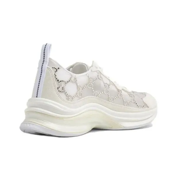Giày Thể Thao Gucci GG Crystal White Màu Trắng Size 37