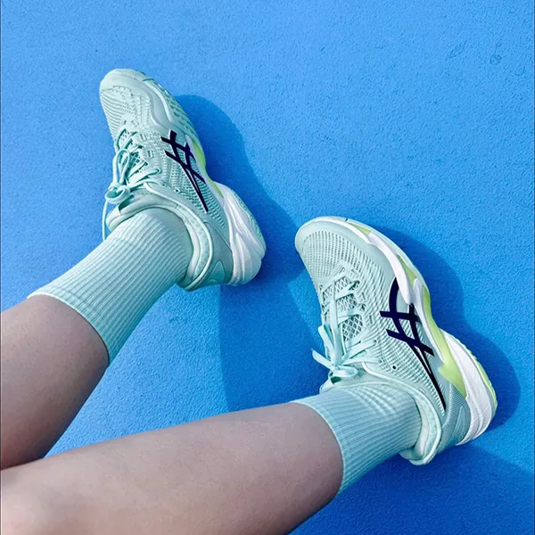 Giày Thể Thao Nữ Asics Court FF3 Pale Blue Expanse WMNS 1042A220-400 Màu Xanh Mint Size 36 - Giày - Vua Hàng Hiệu