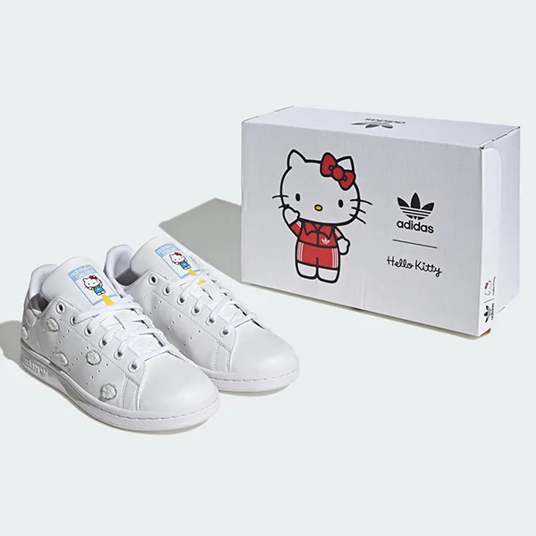 Giày Thể Thao Trẻ Em Adidas x Hello Kitty Stan Smith Shoes Kids IF7022 Màu Trắng - Giày - Vua Hàng Hiệu