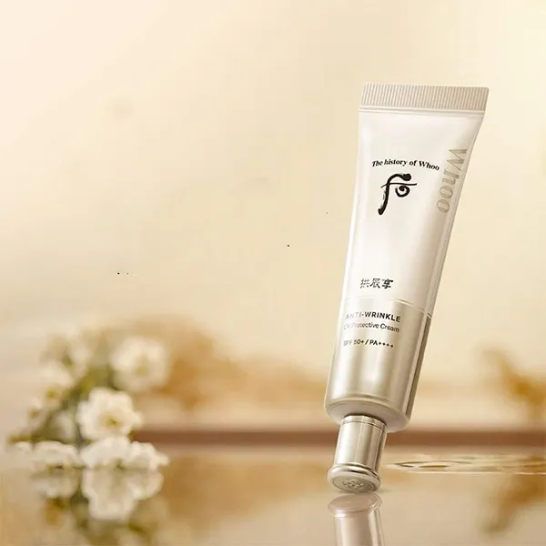 Kem Chống Nắng Ngăn Ngừa Lão Hóa Whoo Gongjinhyang Anti-Wrinkle UV Protective Cream SPF 50+/PA++++ 50ml C_Mi - Kem chống nắng - Vua Hàng Hiệu