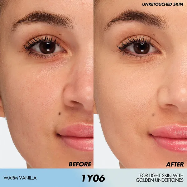 Kem Nền Make Up For Ever HD Skin Hydra Glow Hydrating Foundation Tone 1Y06 30ml