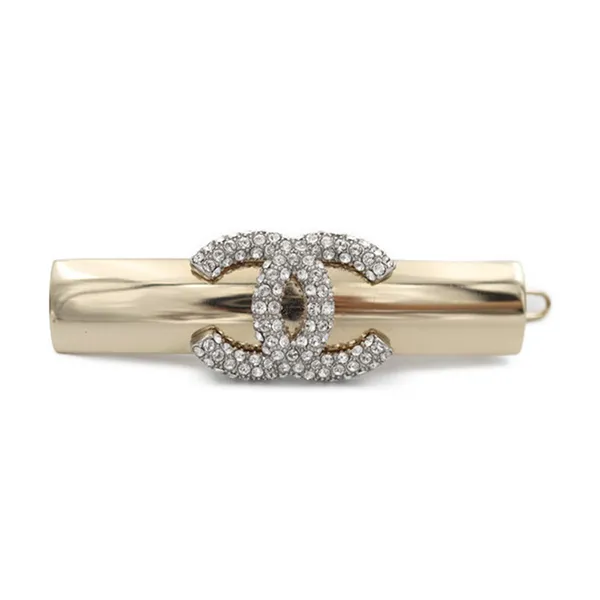 Kẹp Tóc Chanel Hair Clip Màu Vàng Gold