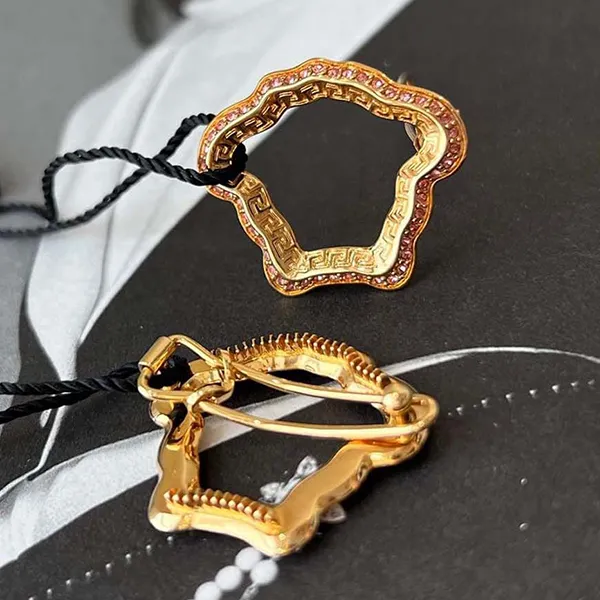 Kẹp Tóc Versace Hair Clip 10041101A006214J310 Màu Vàng Phối Hồng D-HH