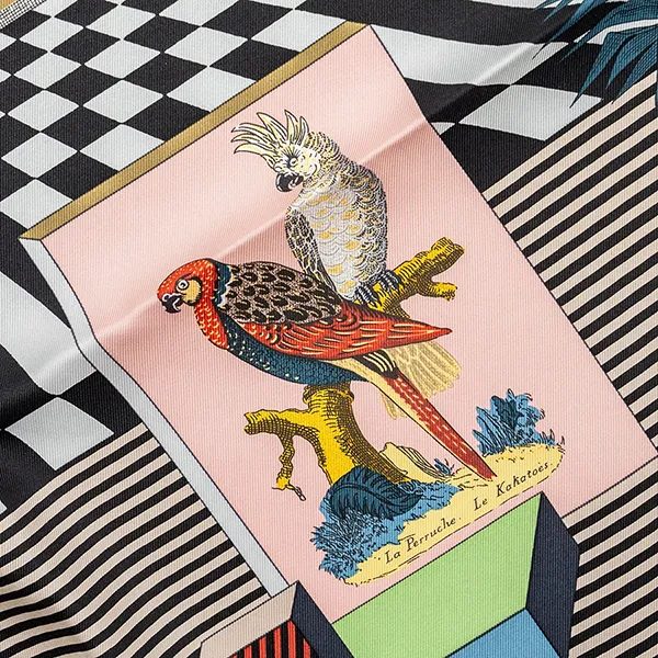 Khăn Nữ Hermès 90 Cm Silk Scarf Grand Theatre Nouveau Multicolour Phối Màu