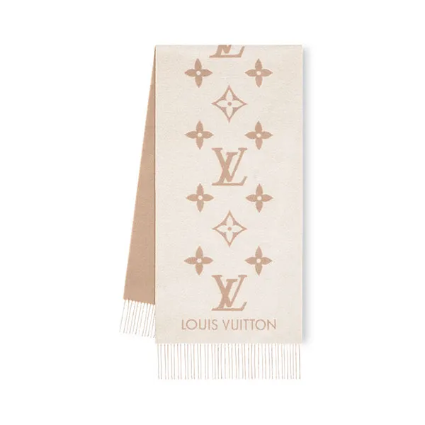 Khăn Quàng Cổ Louis Vuitton LV Reykjavik M78123 Màu Be Nhạt