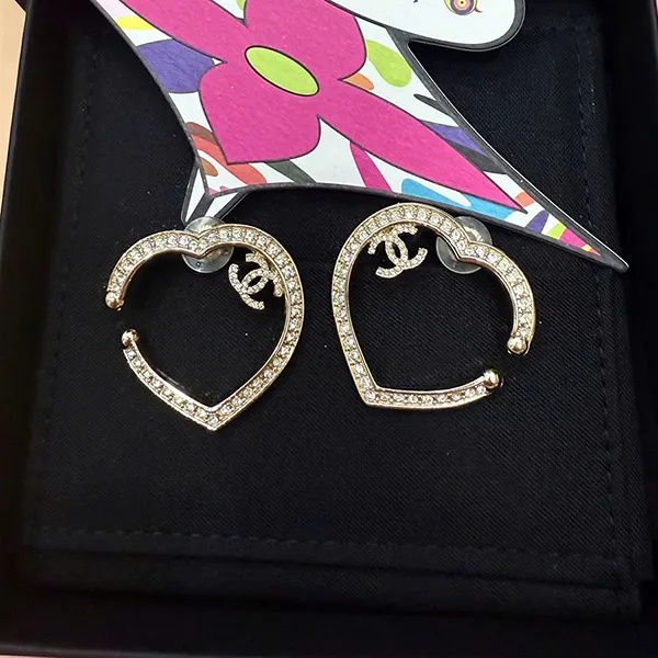 Khuyên Tai Nữ Chanel Coco Earrings Cuff Mark ABB663 B14145 NR577 Màu Vàng