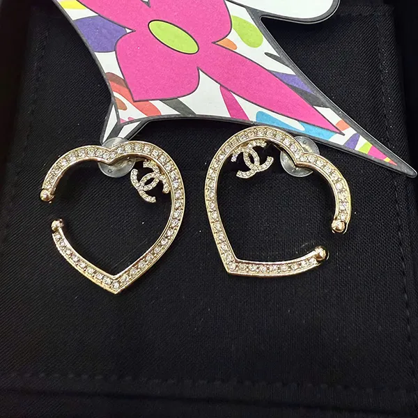 Khuyên Tai Nữ Chanel Coco Earrings Cuff Mark ABB663 B14145 NR577 Màu Vàng