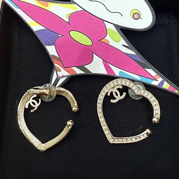 Khuyên Tai Nữ Chanel Coco Earrings Cuff Mark ABB663 B14145 NR577 Màu Vàng