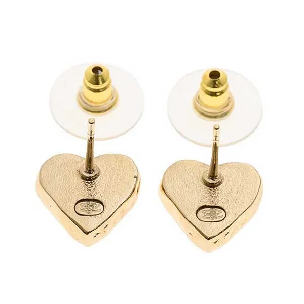 Khuyên Tai Nữ Chanel Logo Earrings ABF315 B19851 Màu Vàng