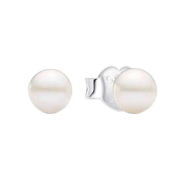 Khuyên Tai Nữ Pandora Timeless Đính Ngọc Trai Cỡ Vừa 293168C01 Màu Trắng