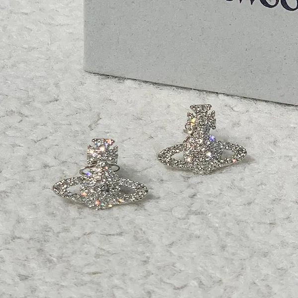 Khuyên Tai Nữ Vivienne Westwood Grace Earrings Màu Bạc - Trang sức - Vua Hàng Hiệu