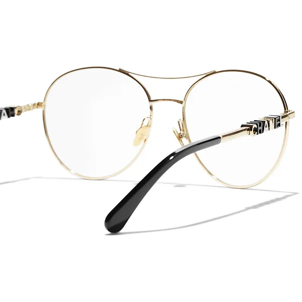 Kính Mắt Cận Chanel 0CH2214 C395 Pilot Eyeglasses Màu Vàng Gold - Kính mắt - Vua Hàng Hiệu