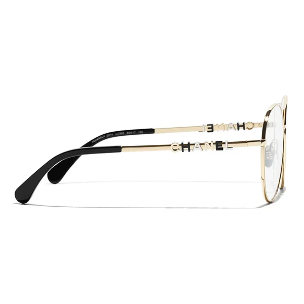 Kính Mắt Cận Chanel 0CH2214 C395 Pilot Eyeglasses Màu Vàng Gold - Kính mắt - Vua Hàng Hiệu