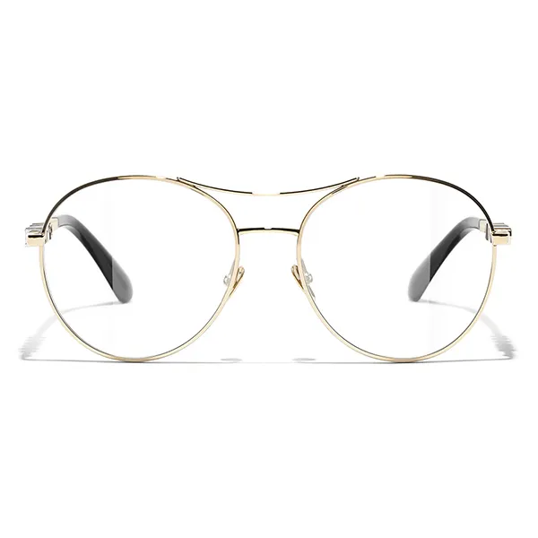 Kính Mắt Cận Chanel 0CH2214 C395 Pilot Eyeglasses Màu Vàng Gold - Kính mắt - Vua Hàng Hiệu