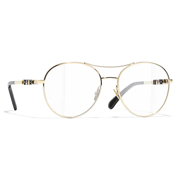 Kính Mắt Cận Chanel 0CH2214 C395 Pilot Eyeglasses Màu Vàng Gold - Kính mắt - Vua Hàng Hiệu