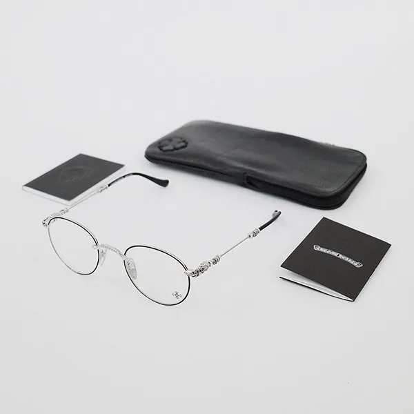 Kính Mắt Cận Chrome Hearts BUBBA - A MKB/SS-MBK-P Màu Bạc - Kính mắt - Vua Hàng Hiệu