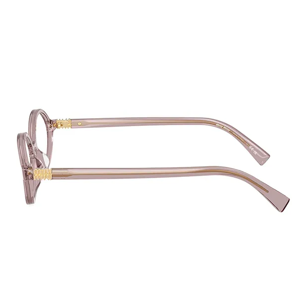 Kính Mắt Cận Miu Miu 0MU 01XV 12W1O1 Transparent Mauve Màu Hồng - Kính mắt - Vua Hàng Hiệu