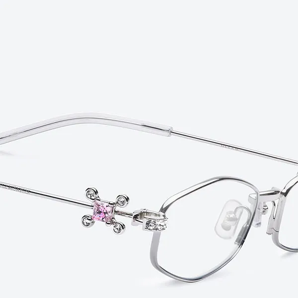 Kính Mắt Cận Nữ Gentle Monster Gleam 02 Eyeglasses Màu Bạc
