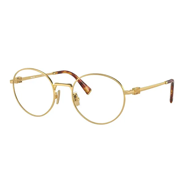 Kính Mắt Cận Nữ Miu Miu Eyeglasses 52XV 5AK1O1 Màu Vàng Gold - Kính mắt - Vua Hàng Hiệu