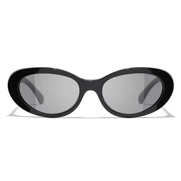 Kính Mát Chanel 0CH5515 C62248 Oval Sunglasses Màu Đen