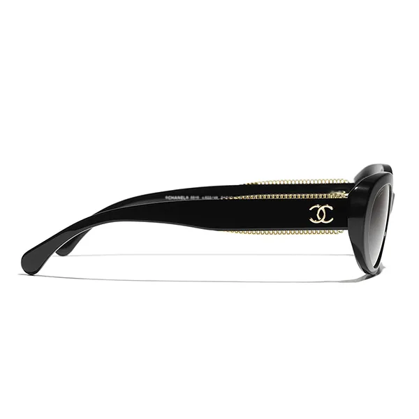 Kính Mát Chanel 0CH5515 C62248 Oval Sunglasses Màu Đen