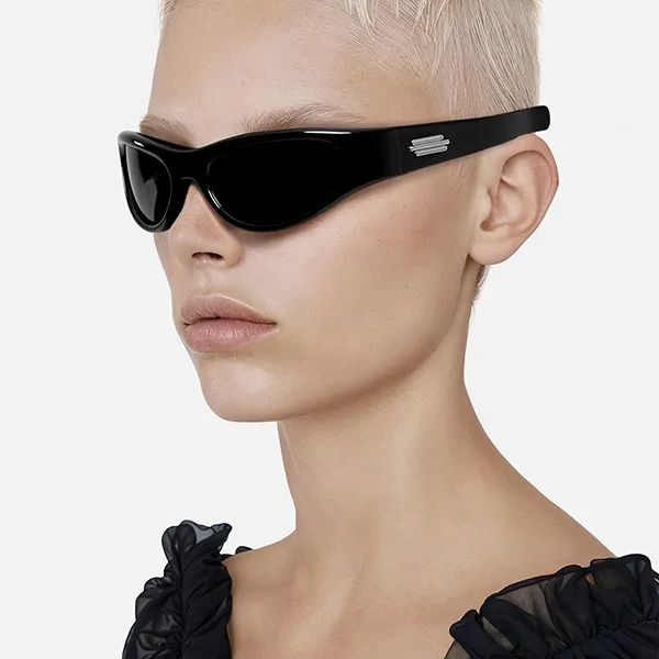 Kính Mát Gentle Monster Jennie Sunglasses Cheveux De Nini 01 Màu Đen