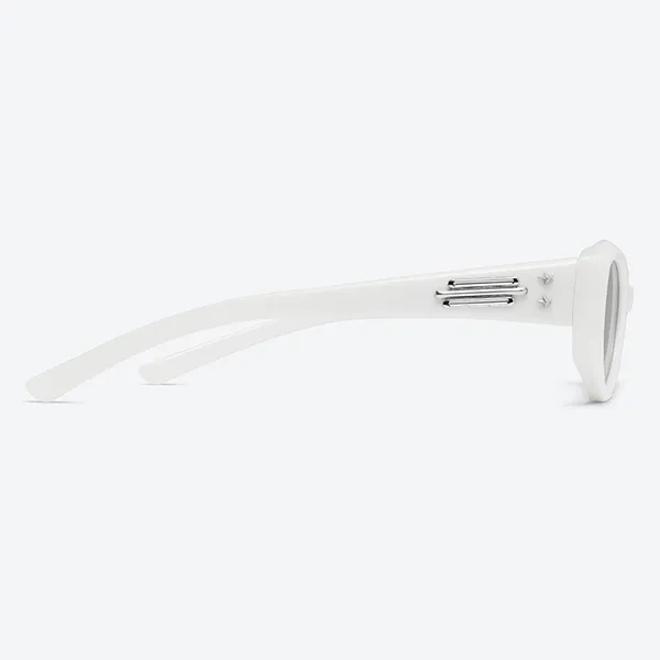 Kính Mát Gentle Monster Sunglasses Jennie Fish Tail W2 Màu Trắng - Kính mắt - Vua Hàng Hiệu