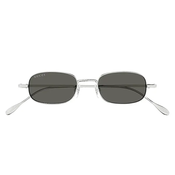 Kính Mát Gucci Silver Rectangular Sunglasses GG1648S 008 Màu Xám/Bạc