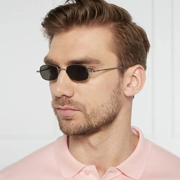 Kính Mát Gucci Silver Rectangular Sunglasses GG1648S 008 Màu Xám/Bạc