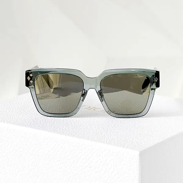 Kính Mát Nam Dior CD Diamond S3F CDDMS3FXR_45A4 Transparent Gray-Blue Square Sunglasses Màu Xanh Ghi - Kính mắt - Vua Hàng Hiệu