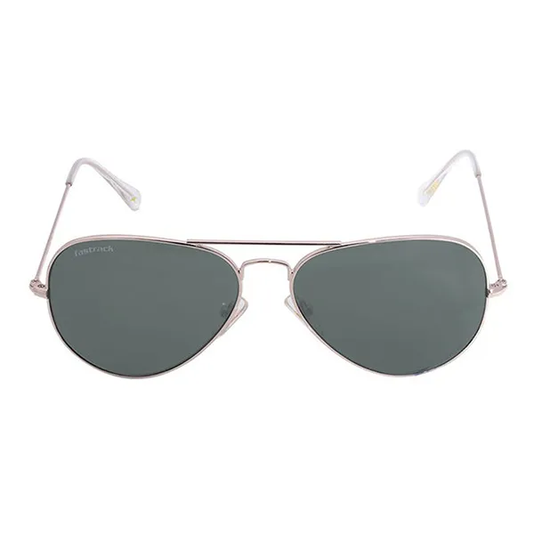 Kính Mát Nam Fastrack Men Aviator Sunglasses With UV Protected Lens M165GR17GV Màu Xanh Bạc - Kính mắt - Vua Hàng Hiệu