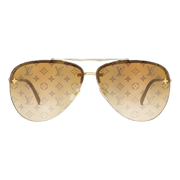 Kính Mát Nam Louis Vuitton LV Edge Sunglasses Z1913U Màu Vàng Gold - Kính mắt - Vua Hàng Hiệu