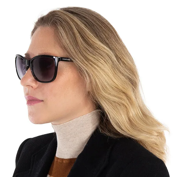 Kính Mát Nữ Calvin Klein Grey Gradient Oversized Ladies Sunglasses CK19565S 001 60 Màu Đen Xám - Kính mắt - Vua Hàng Hiệu