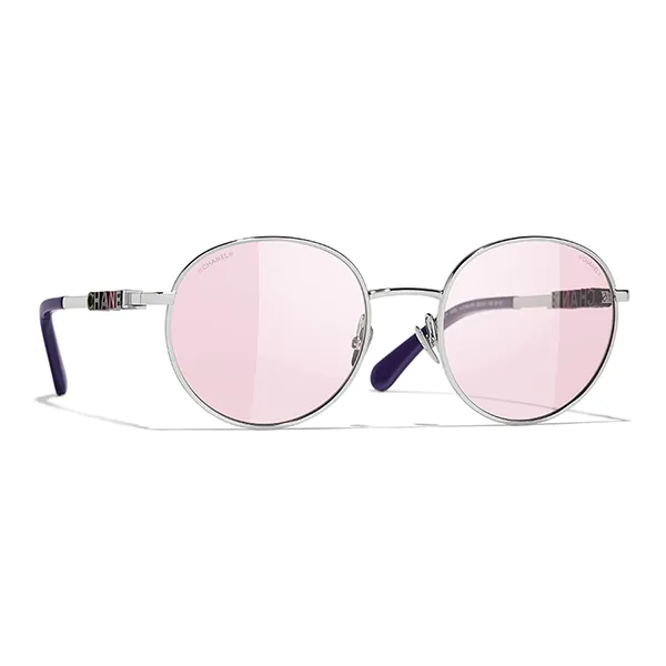 Kính Mát Nữ Chanel 0CH4282 C124P5 Silver Pink Màu Hồng
