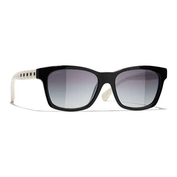 Kính Mát Nữ Chanel Sunglasses 0CH5484 1656S6 Màu Đen Trắng - Kính mắt - Vua Hàng Hiệu