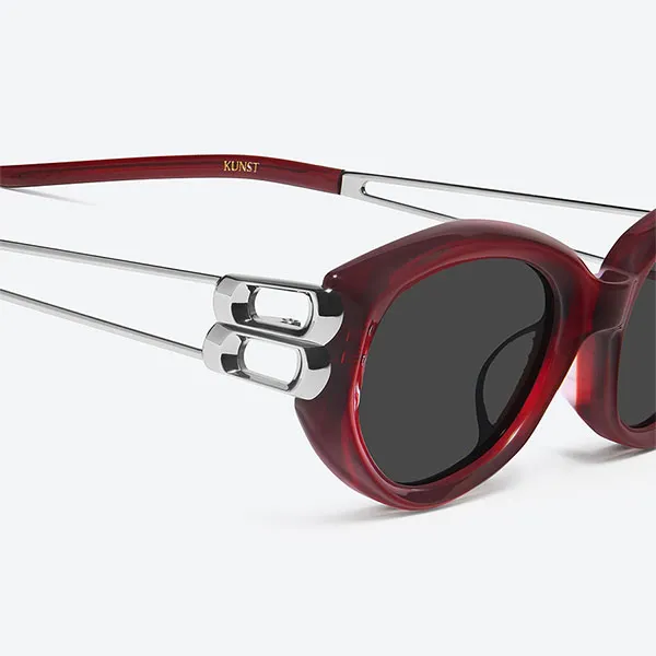 Kính Mát Nữ Gentle Monster Kunst Sunglasses RC3 Màu Đỏ - Kính mắt - Vua Hàng Hiệu