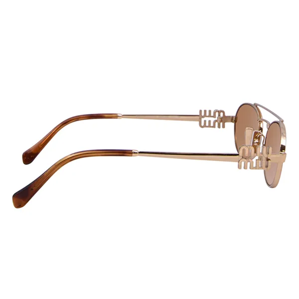 Kính Mát Nữ Miu Miu Sunglasses 0MU 54ZS 5AK40D Màu Vàng Hồng - Kính mắt - Vua Hàng Hiệu