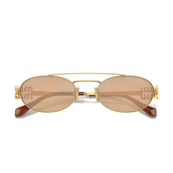 Kính Mát Nữ Miu Miu Sunglasses 0MU 54ZS 5AK40D Màu Vàng Hồng - Kính mắt - Vua Hàng Hiệu
