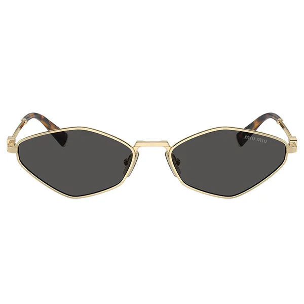 Kính Mát Nữ Miu Miu Sunglasses 0MU 56ZS ZVN5S0 Màu Xám/Vàng Gold