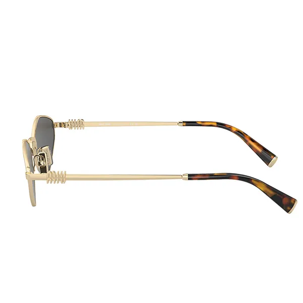 Kính Mát Nữ Miu Miu Sunglasses 0MU 56ZS ZVN5S0 Màu Xám/Vàng Gold