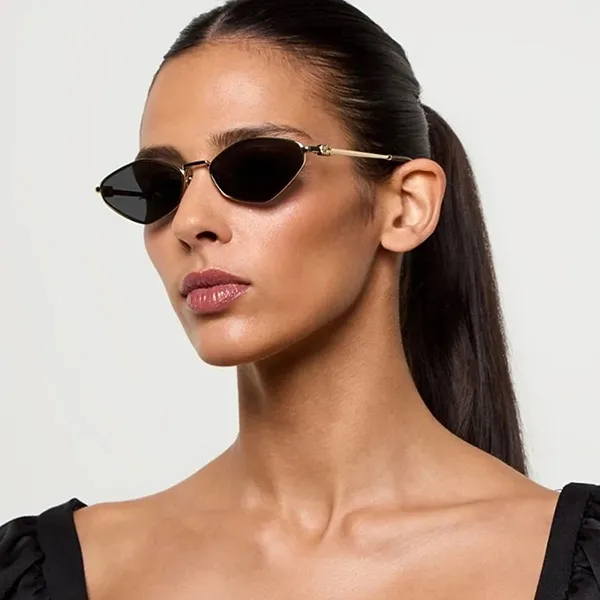 Kính Mát Nữ Miu Miu Sunglasses 0MU 56ZS ZVN5S0 Màu Xám/Vàng Gold