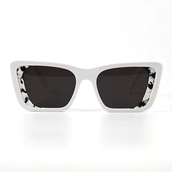Kính Mát Nữ Prada Transparent Sunglasses 08Y Màu Trắng