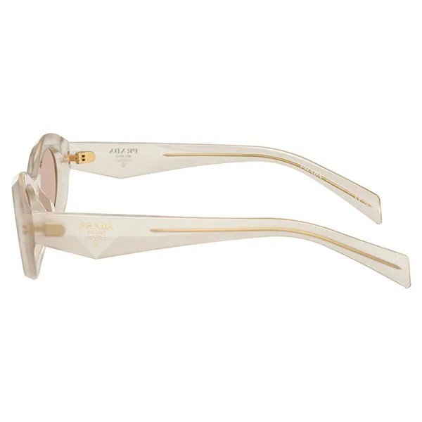 Kính Mát Prada Transparent Sunglasses 0PR 26ZS 12V4I2 Màu Trắng - Hồng