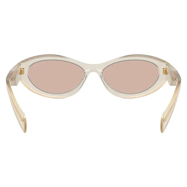 Kính Mát Prada Transparent Sunglasses 0PR 26ZS 12V4I2 Màu Trắng - Hồng
